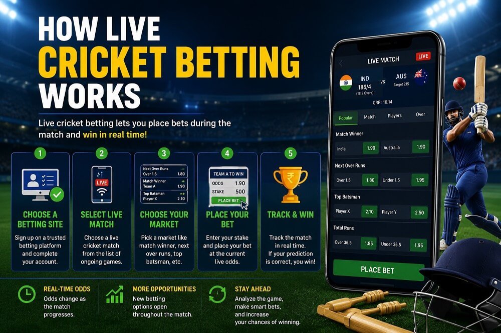 Live Cricket Betting Works