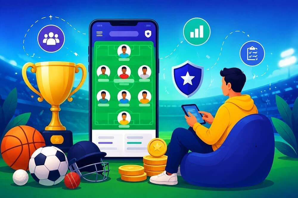 Fantasy sports research dashboard showing player statistics, team news, injury reports, match analysis, and performance charts for smarter fantasy team selection.