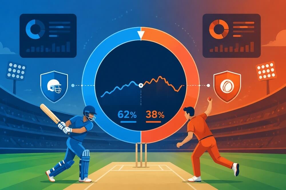 Cricket win probability explained using live match data